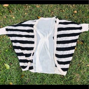 Lush cardigan stripe black